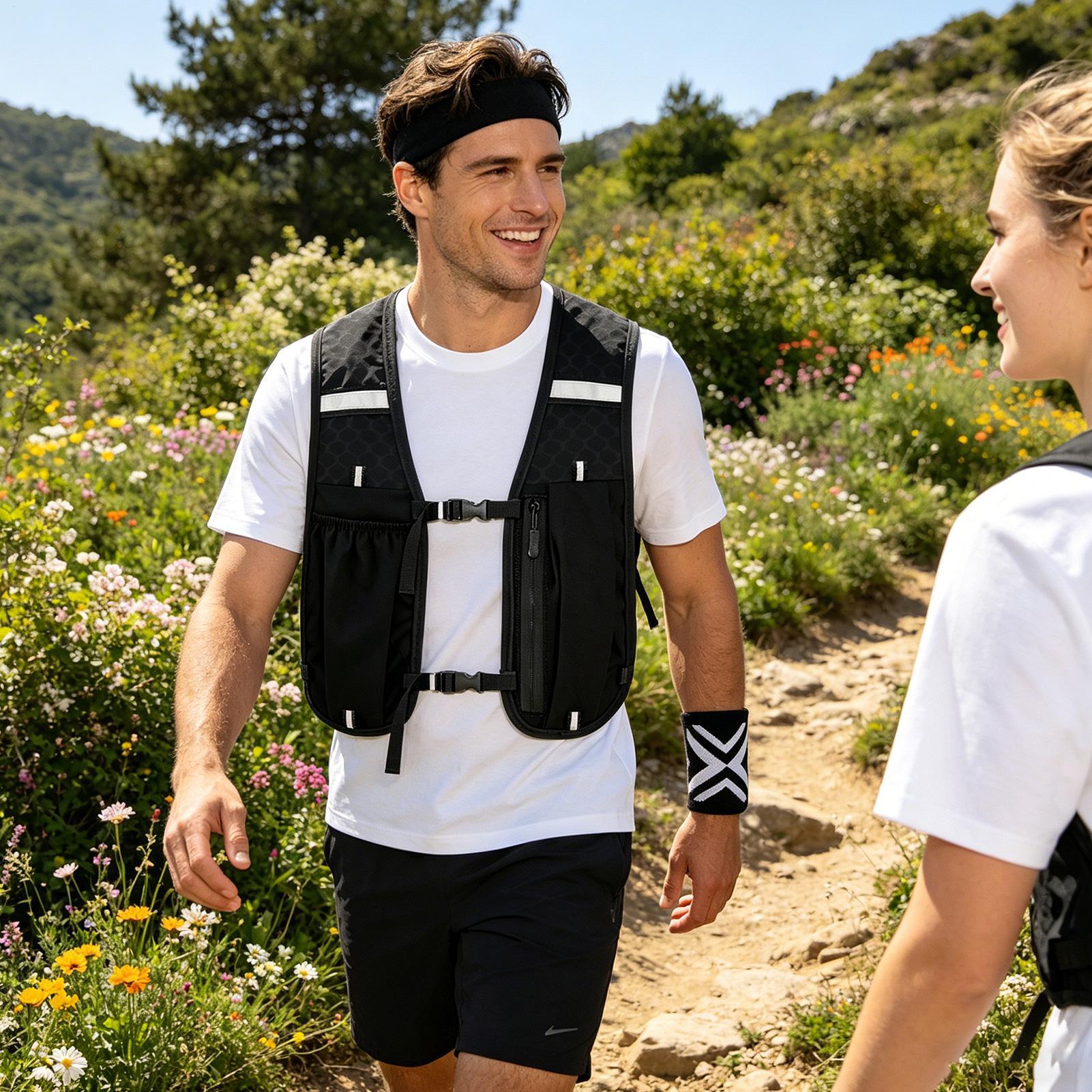 Running Gear Hydration - سترة أمان للجري مع حزام للرأس