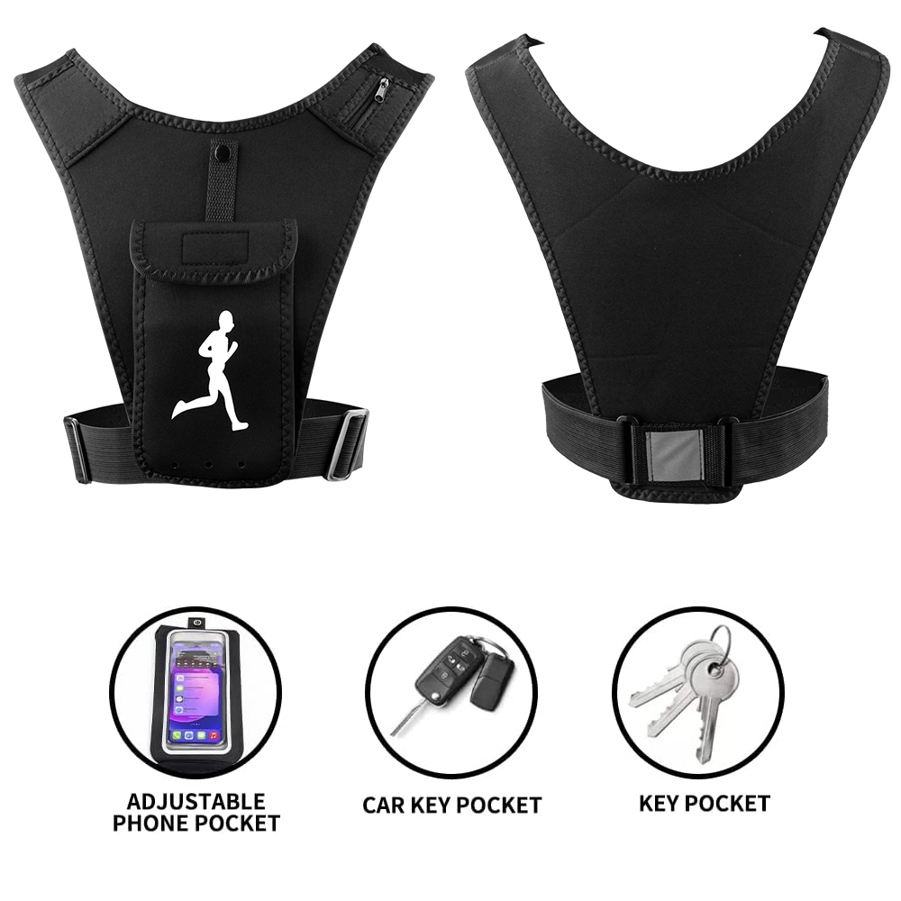 حامل هاتف صدرية للجري قابل للت - مراجعة Running Gear Hydration وسعره