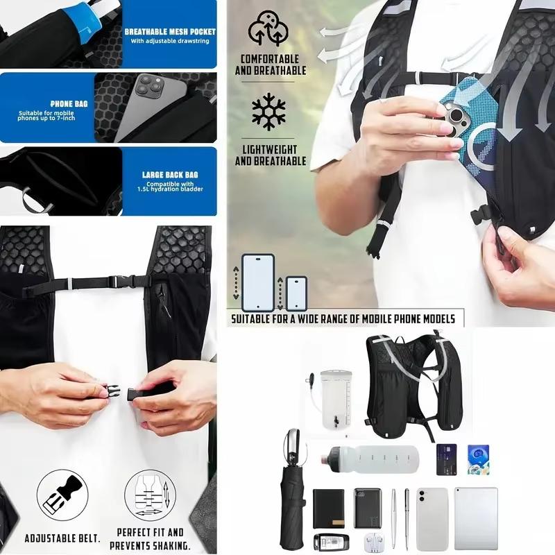سترة جري خفيفة الوزن عاكسة للض - مراجعة Running Gear Hydration وسعره