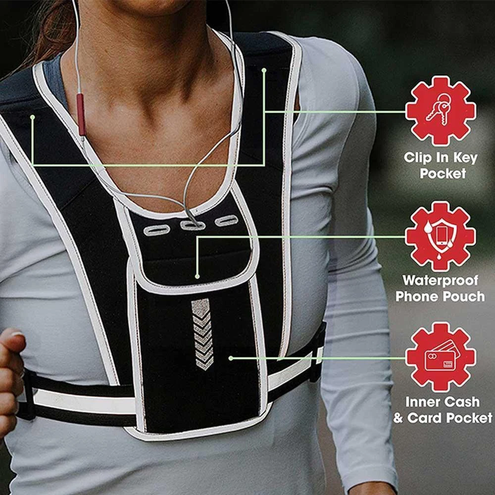 سترة جري مع حامل هاتف للرجال و - مراجعة Running Gear Hydration وسعره
